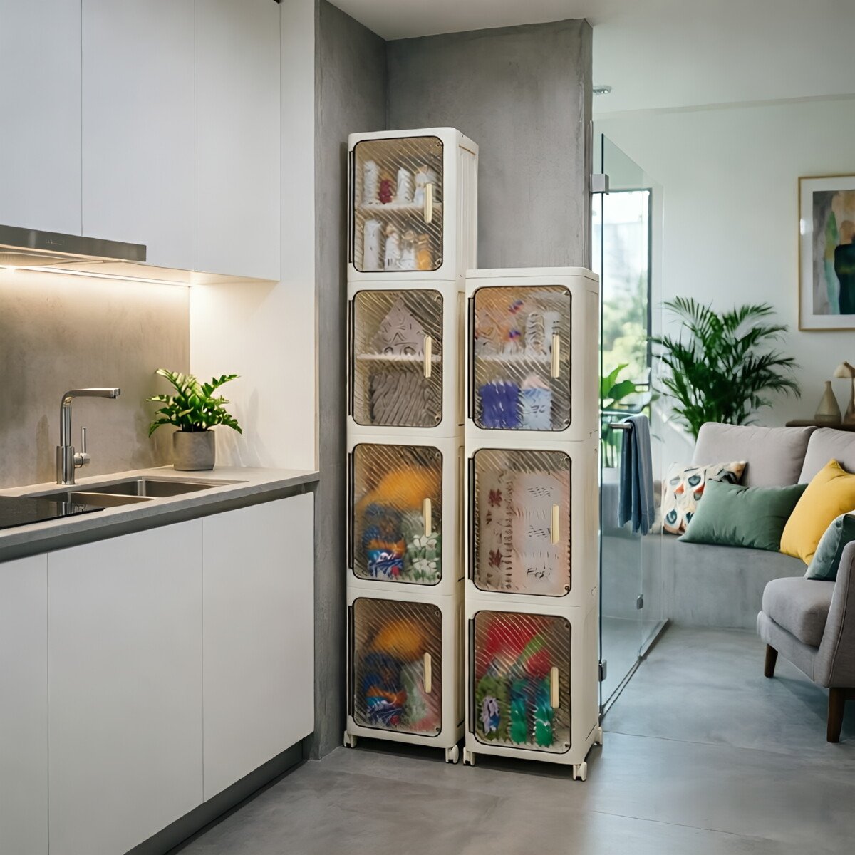 Folding Narrow Gap Storage Cabinet - Home Storage Malaysia Wholesale